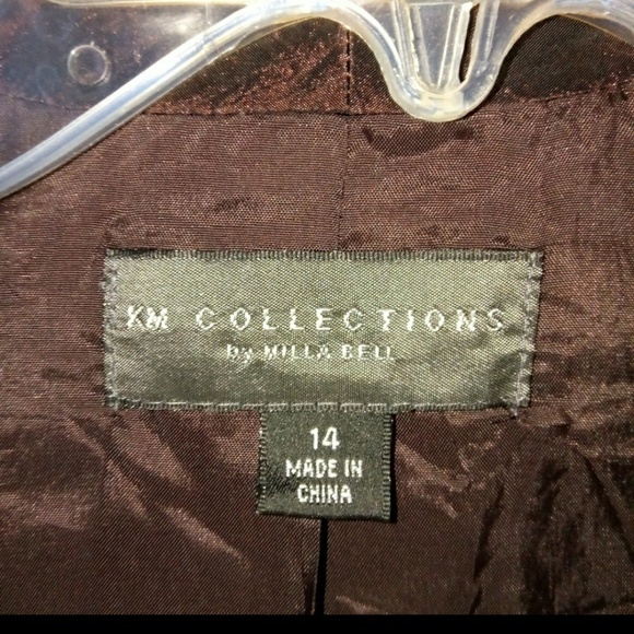 KM Collection 10 Chocolate Bolero Jacket - Picture 2 of 3